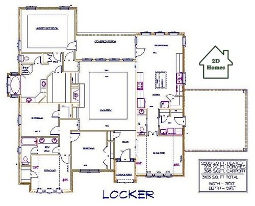 floor plan for  locker less than 2999 