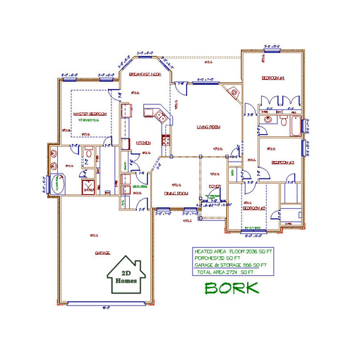 floor plan for  Bork Less Than 2499 