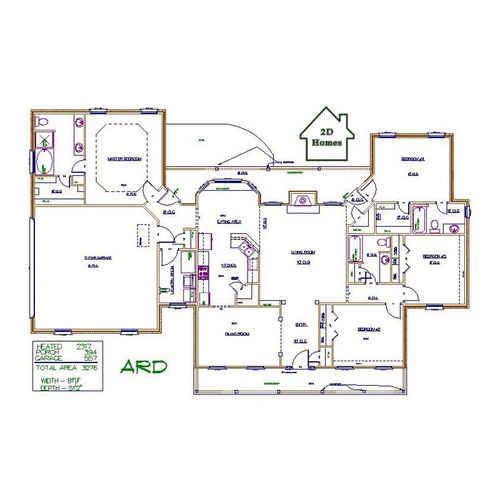 floor plan for  Ard Less Than 2499 